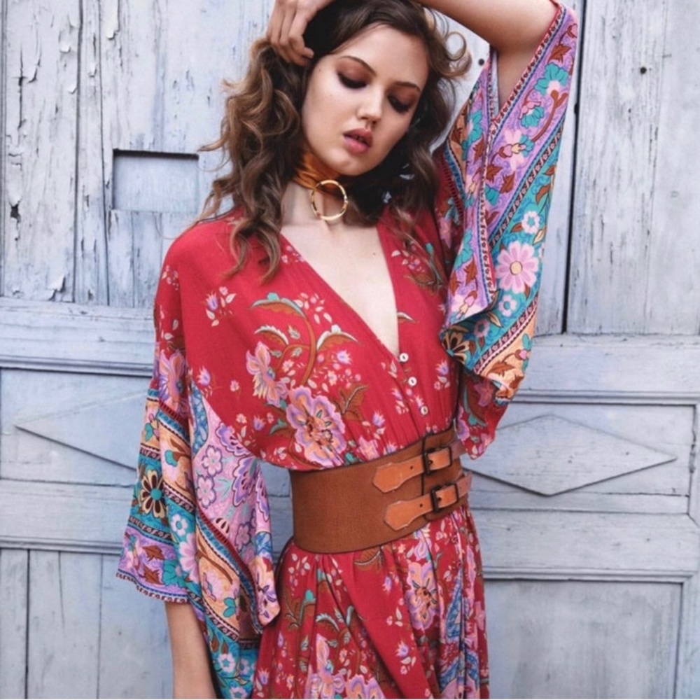 NWT Spell Gypsy Lotus Kimono Dress